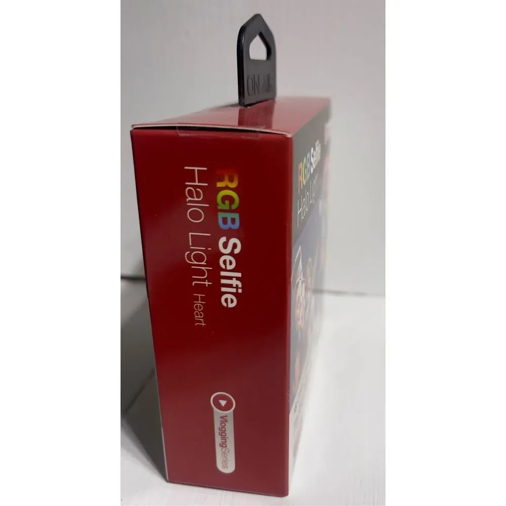 RGB SELFIE HALO HEART CLIP ON LIGHT by ON AIR,NEW IN SEALED BOX